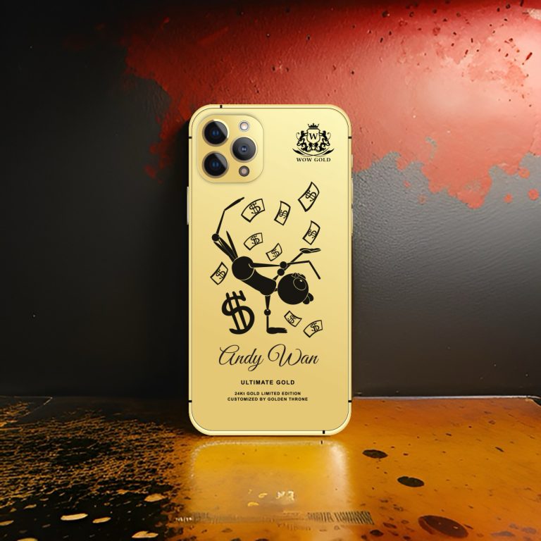 WOW GOLDX's 24 carat gold mobile phone