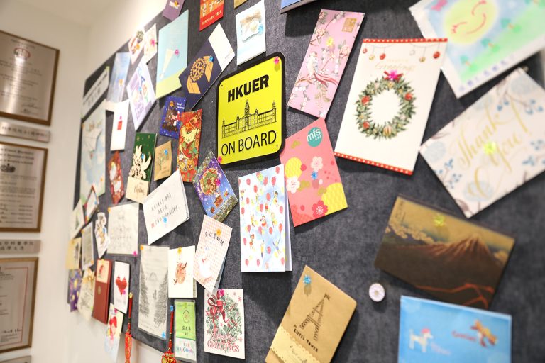 Thank you cards from patients at HealthyMind's main branch in Central